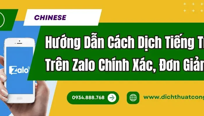 Hướng Dẫn Cách Dịch Tiếng Trung Trên Zalo Chính Xác, Đơn Giản
