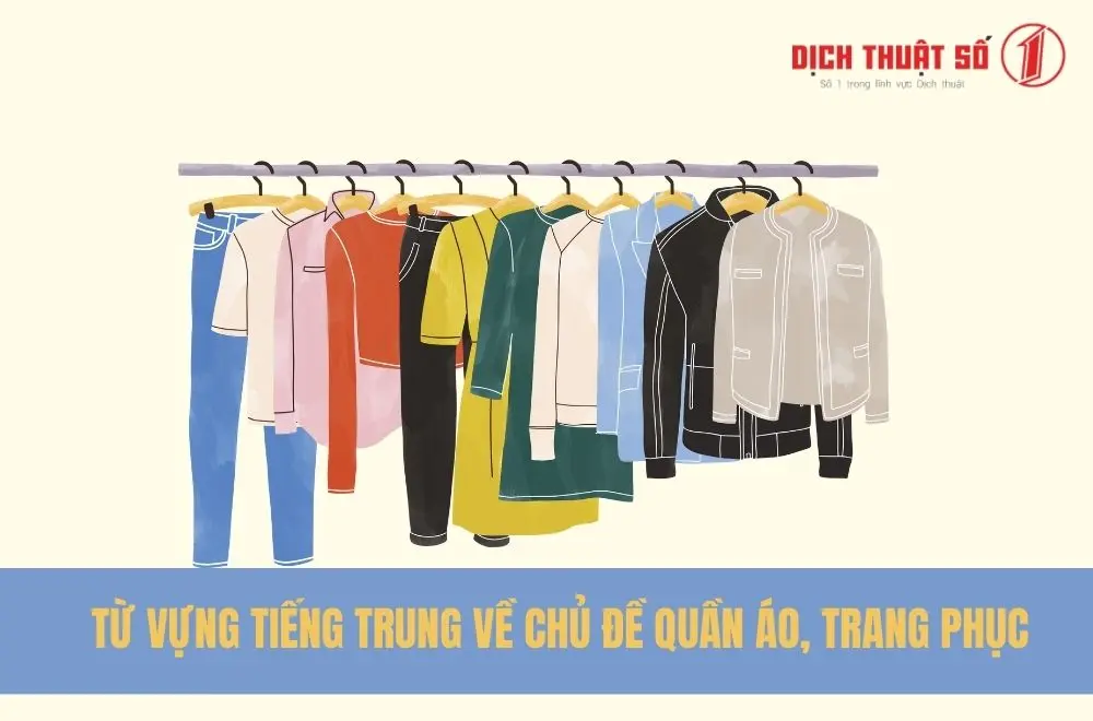 Từ vựng tiếng Trung về chủ đề quần áo, trang phục