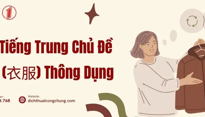 Từ vựng tiếng Trung chủ đề quần áo thông dụng nhất