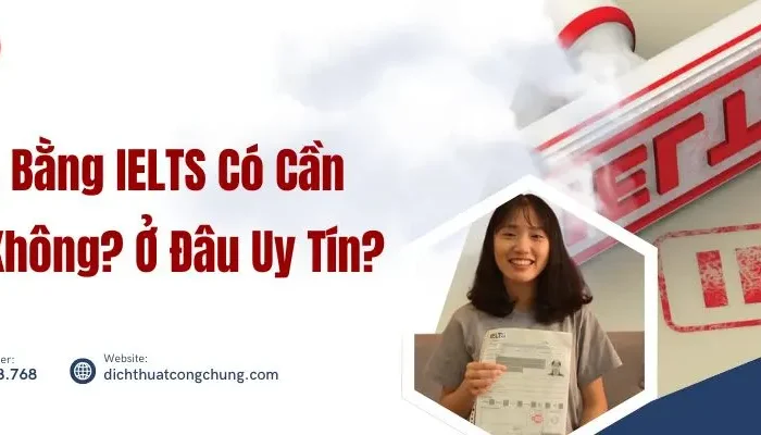 Công Chứng Chứng Chỉ Tiếng Anh Có Cần Dịch Thuật Không?