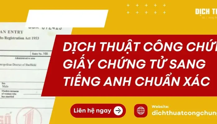 Mẫu Bản Dịch Giấy Chứng Tử Sang Tiếng Anh Chuẩn Xác