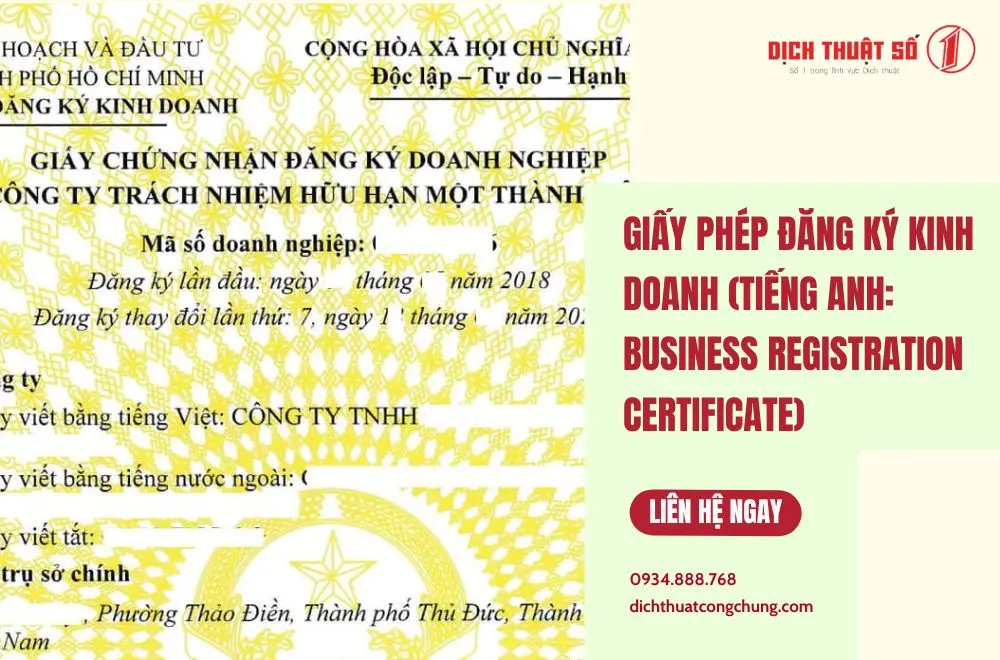 Giấy phép đăng ký kinh doanh là gì?