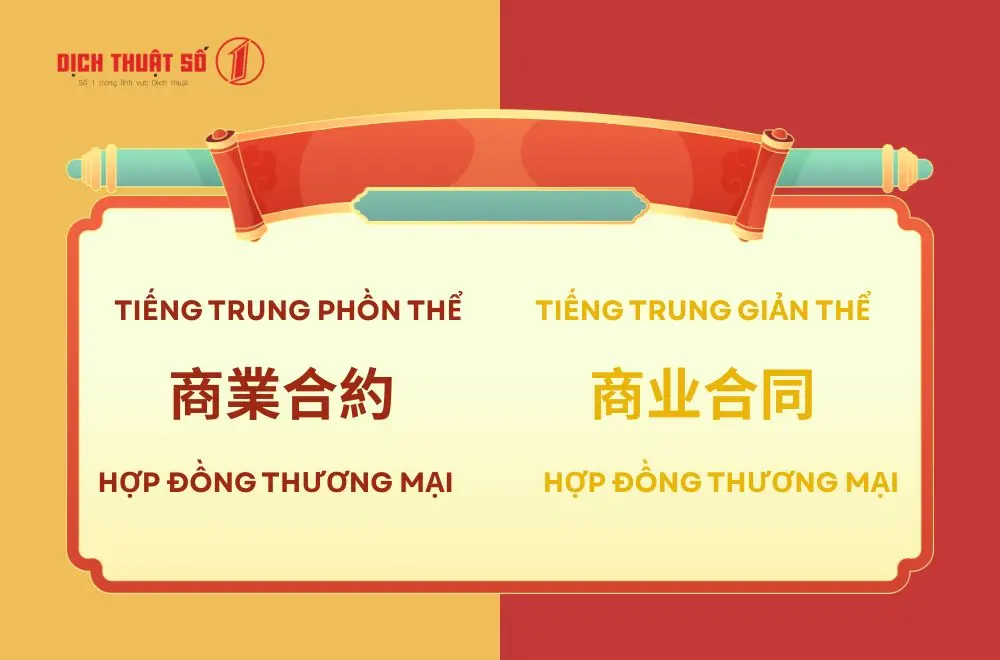 Nên chọn tiếng Trung giản thể hay phồn thể khi dịch hợp đồng thương mại?
