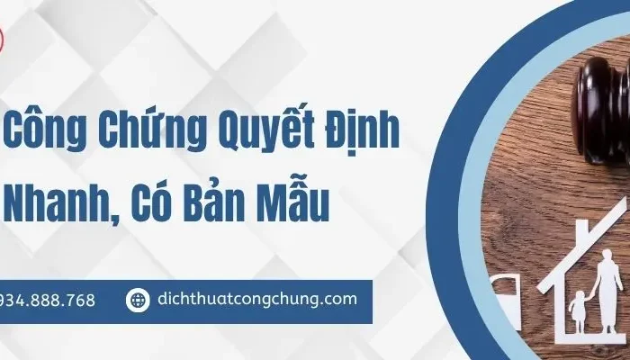 Dịch Thuật Công Chứng Quyết Định Ly Hôn Sang 100+ Ngôn Ngữ