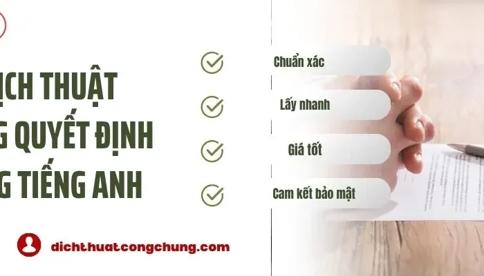 Mẫu Bản Dịch Thuật Công Chứng Quyết Định Ly Hôn Sang Tiếng Anh