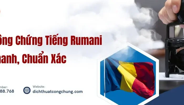 Dịch Thuật Công Chứng Tiếng Rumani (Romania) Nhanh, Chuẩn Xác