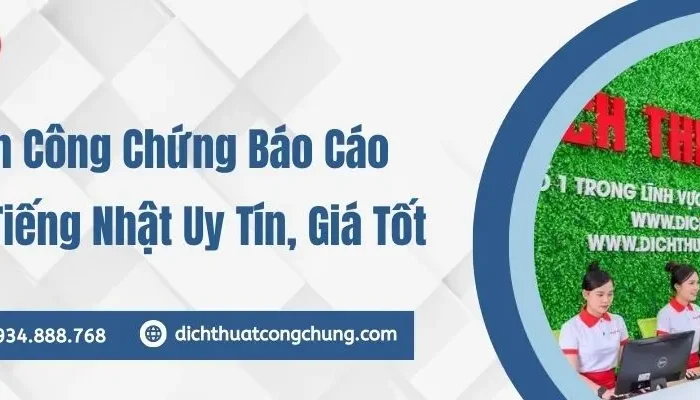 Dịch Vụ Dịch Công Chứng Báo Cáo Thuế Sang Tiếng Nhật Uy Tín