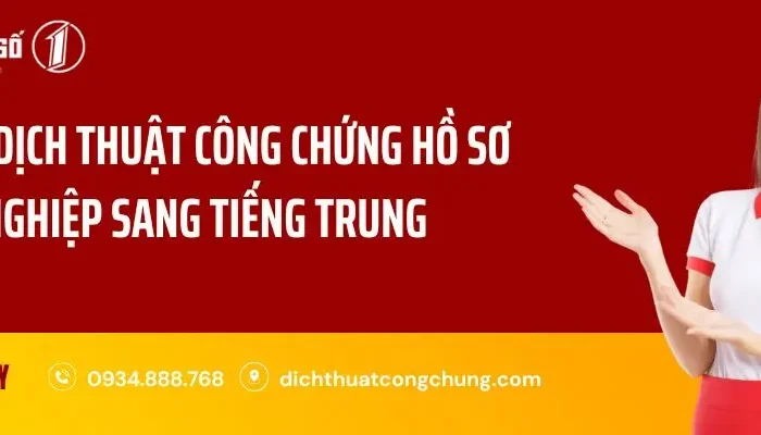 Dịch Công Chứng Hồ Sơ Doanh Nghiệp Sang Tiếng Trung Chuẩn Xác
