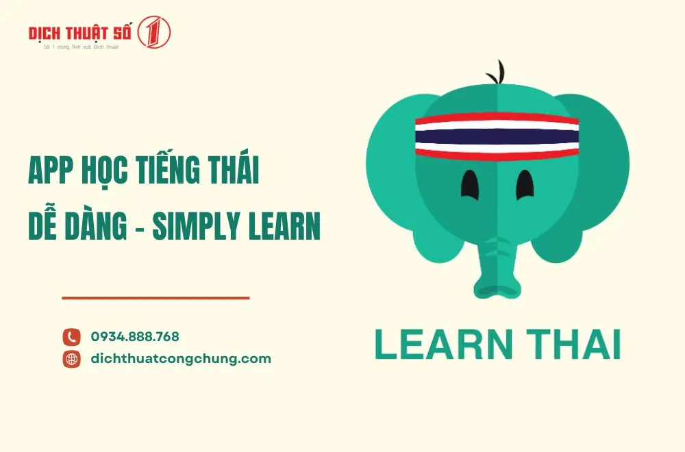 Học tiếng Thái dễ dàng - Simply Learn