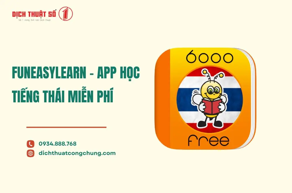 FunEasyLearn - App học tiếng Thái miễn phí