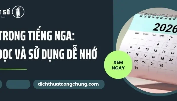 Thứ Ngày Tháng Và Các Mùa Trong Tiếng Nga: Tìm Hiểu A-Z