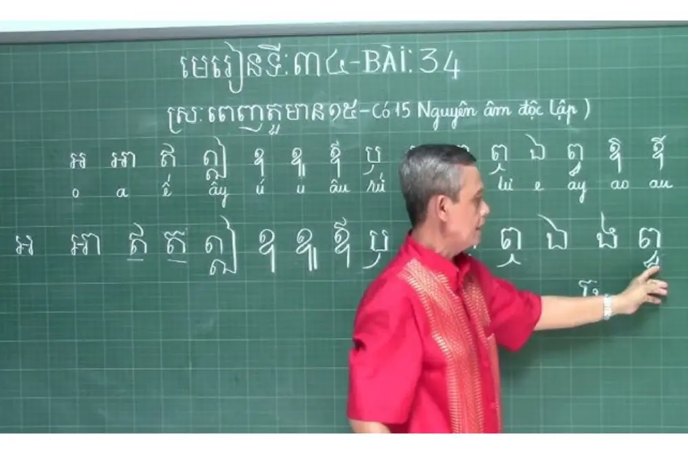 Phân loại nguyên âm tiếng Khmer