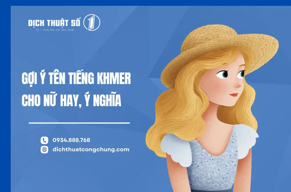 Gợi ý tên tiếng Khmer cho nữ hay, ý nghĩa