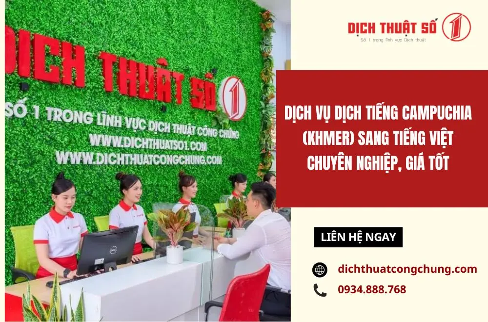 Khi nào cần đến dịch vụ dịch tiếng Khmer chuyên nghiệp?