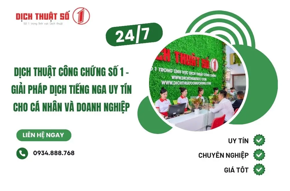 dịch vụ dịch tiếng Nga chuyên nghiệp, chính xác