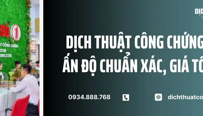 Dịch Thuật Công Chứng Tiếng Ấn Độ Chuẩn Xác, Giá Tốt 2026