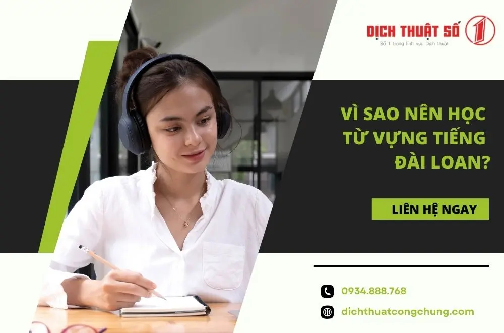 Vì sao nên học từ vựng tiếng Đài Loan?