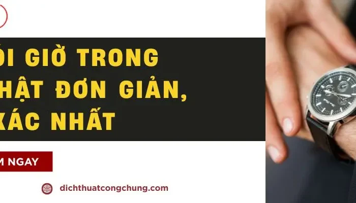 Cách Hỏi Và Nói Giờ Trong Tiếng Nhật Chuẩn Xác Nhất