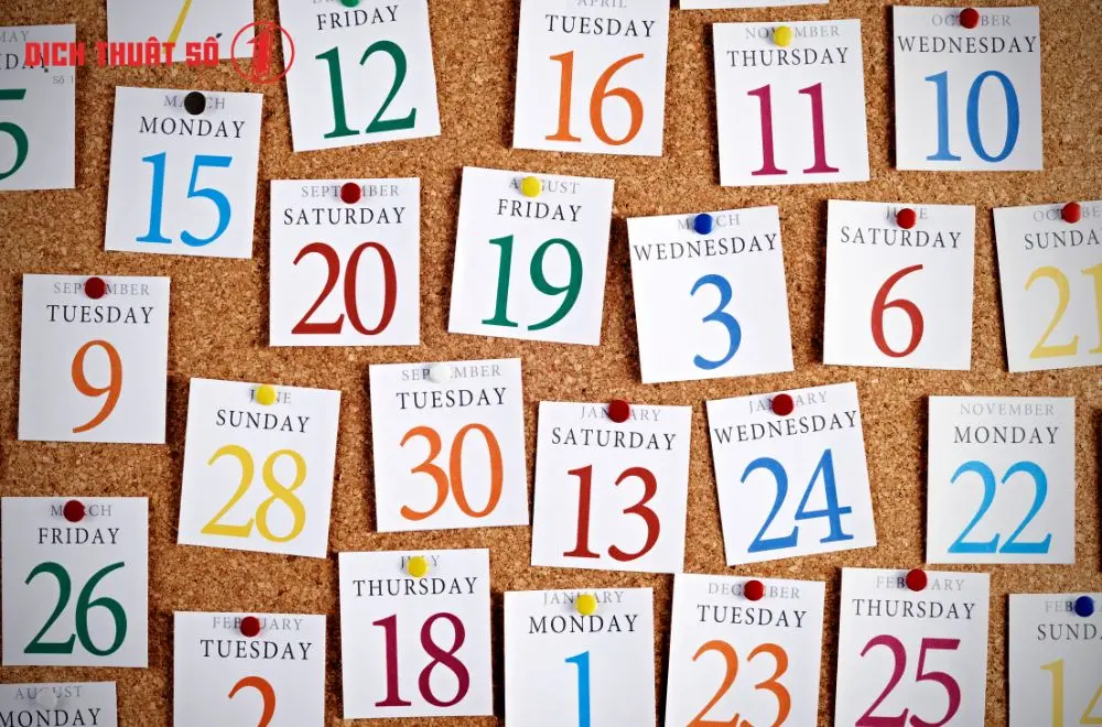 Cách đọc ngày trong tiếng Nhật chi tiết