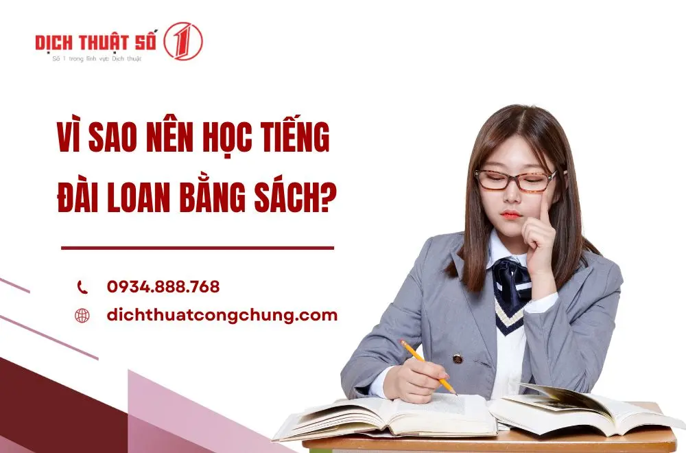 Vì sao nên học tiếng Đài Loan bằng sách?