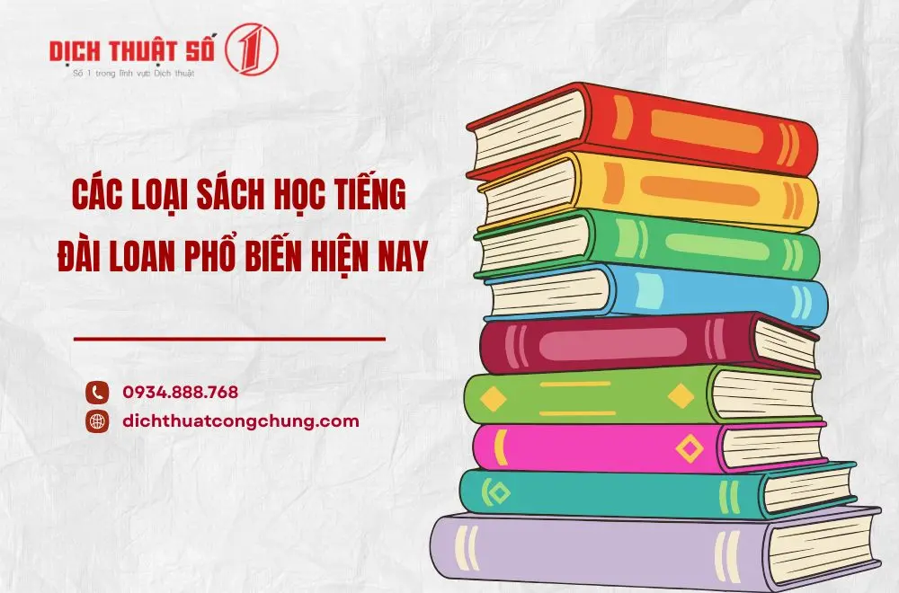 Các loại sách học tiếng Đài Loan phổ biến hiện nay