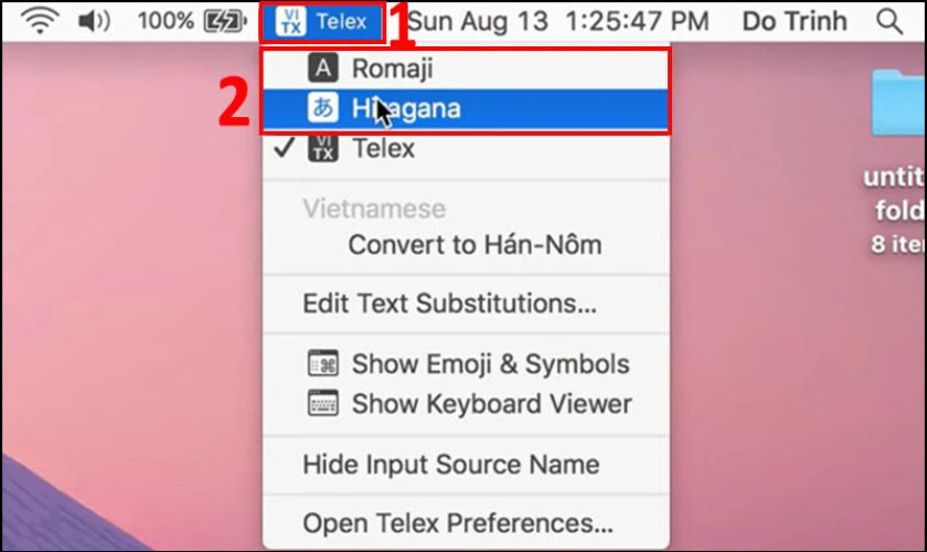 Bước 6 cách cài đặt bàn phím tiếng Nhật trên MacBook