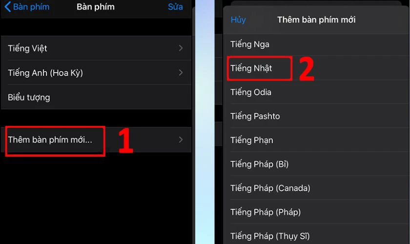 Bước 3 cách cài đặt bàn phím tiếng Nhật trên điện thoại iPhone