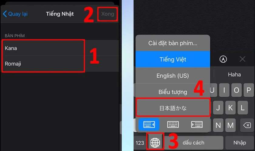 Bước 3 cách cài đặt bàn phím tiếng Nhật trên điện thoại iPhone