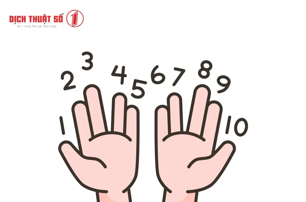 Học bảng số đếm tiếng Nhật từ 0 đến 10