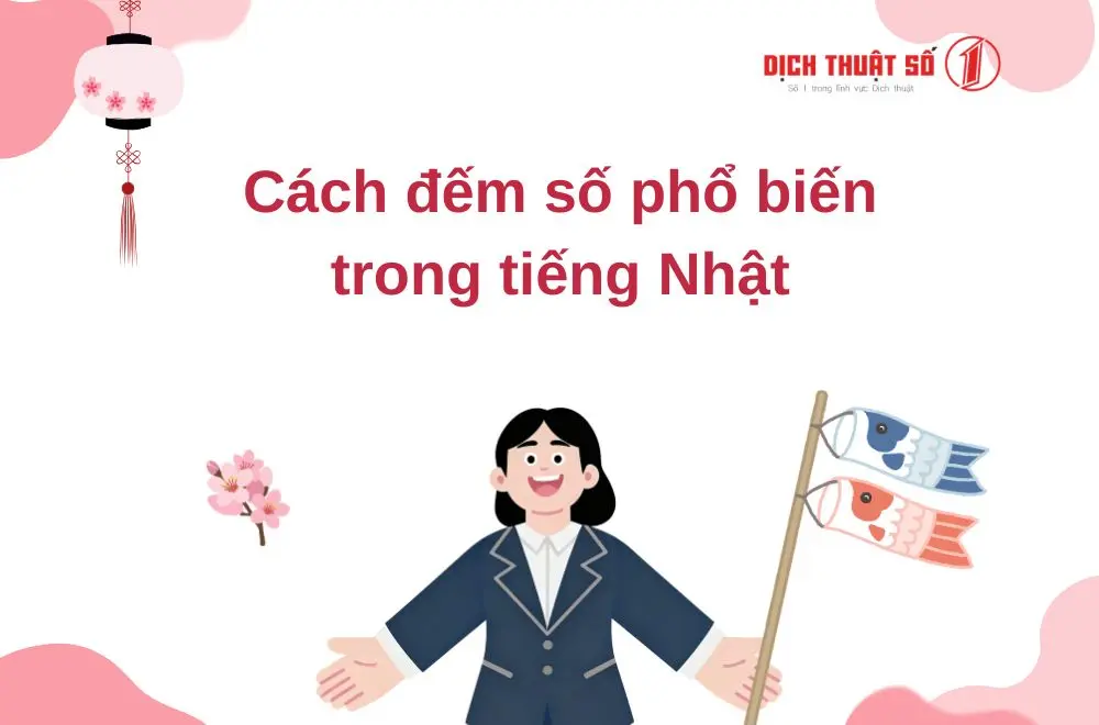 Cách đếm số phổ biến trong tiếng Nhật